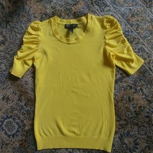 Bright yellow sweater